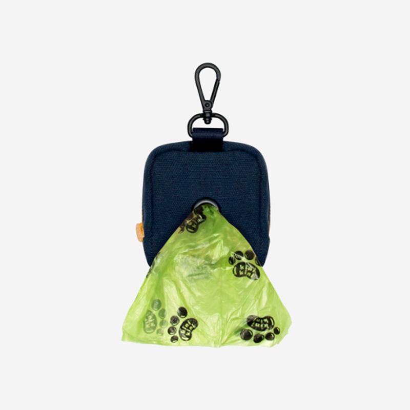 KINIKINI SIGNATURE LOGO REISSVERSCHLUSS KOTBEUTEL-DUNKELBLAU(Popback)