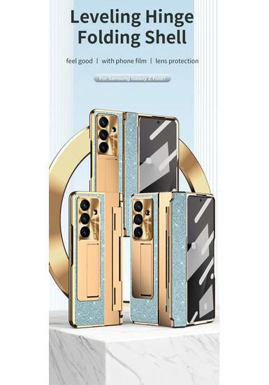 Galvanisiertes Stand-Scharnier-Case für Samsung Z Fold7/6/5/4/3 - Vollständiger Schutz für faltbares Display