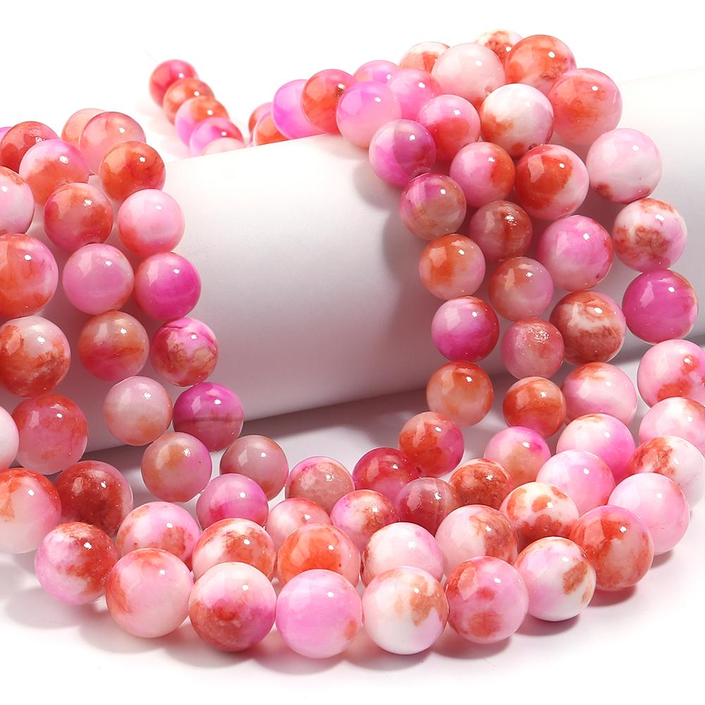 34-90pcs 4-12mm Persian Jade Stone Beads Natural Stone Loose Spacer Beads For Jewelry Making DIY Bracelet Necklace Accessories
