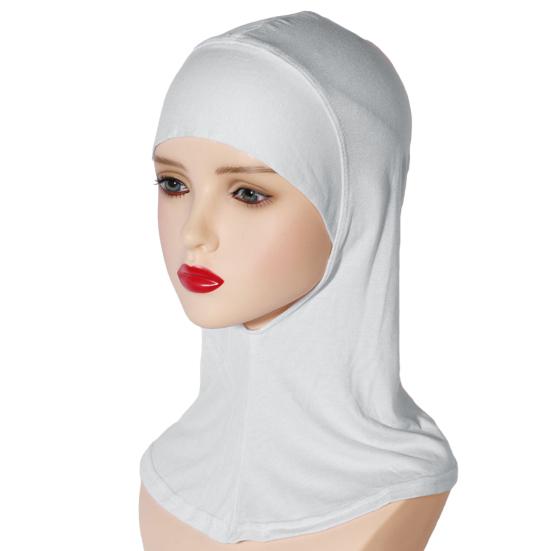 Women Headscarf Hat Solid Color Ethnic Top Hat Comfortable Elastic