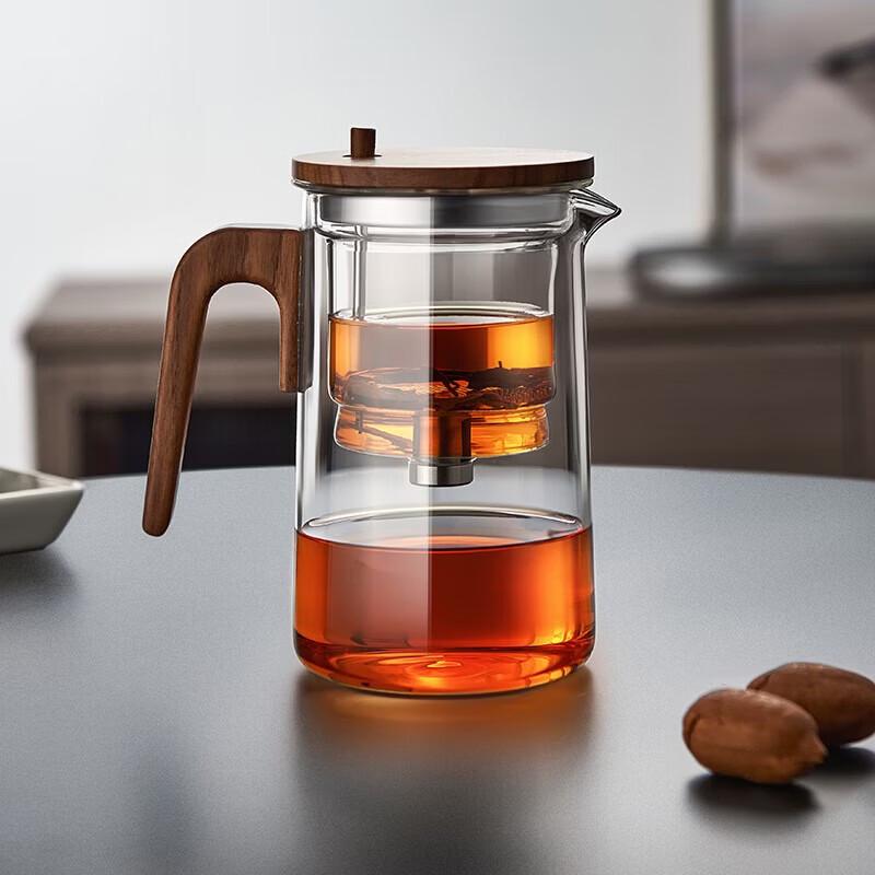 YIHUTEA Handmade Glass Tea Infuser Pot