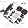 Motorcycle Rail Mount Clamp Convenient 360degree Round Mount for Action Cameras Phones On Bikes Easy To Install