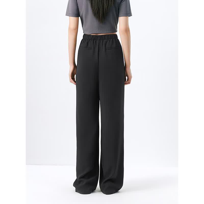 PEACEBIRD Women's Straight-Leg Casual Pants