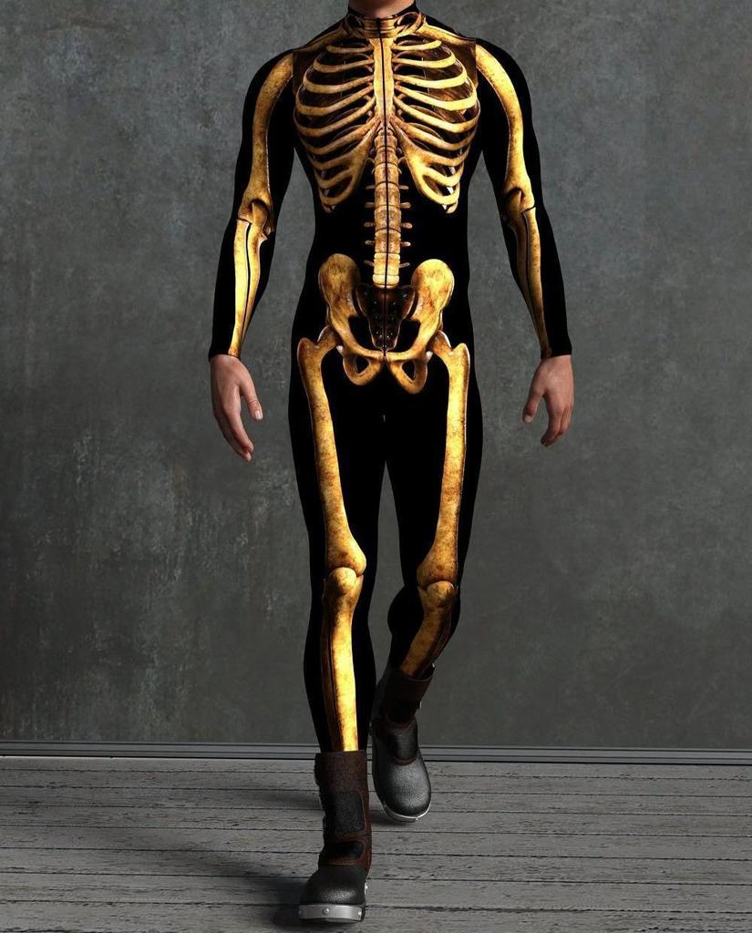 Halloweenský 3D digitálně potištěný body pro dospělé na cosplay a kostýmové párty