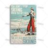ArtisianSkiingMetalSign Artisian Skiing Metal Sign - Snowboarding/Sledding Sport Tin Plate, Garage/Bar Wall Decor