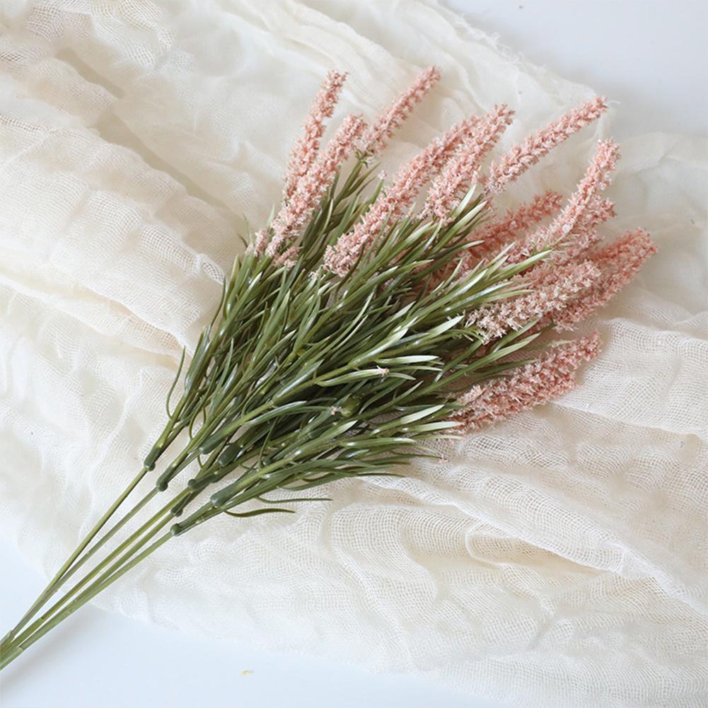 1 Bunch Lifelike Artificial Lavender Wheat Ears Rural Style Eternal Flowers Wedding Garden Parties Dining Table Decoration