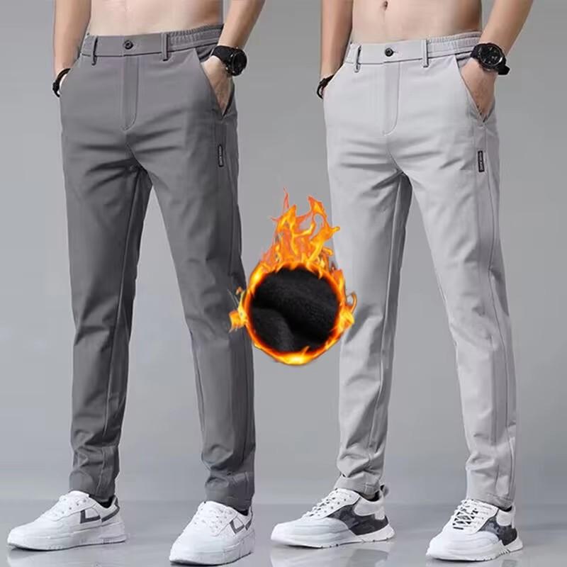 

Autumn Men s Fashion Casual Large Size Solid Color Loose Straight Pants 38 чёрный