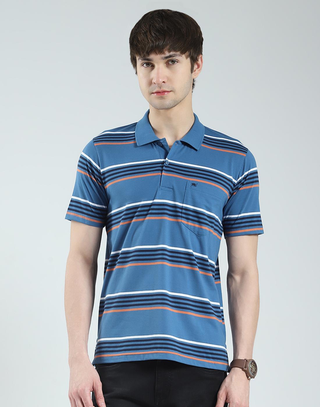 

Мужская футболка-поло с коротким рукавом в полоску стандартного кроя Monte Carlo XL