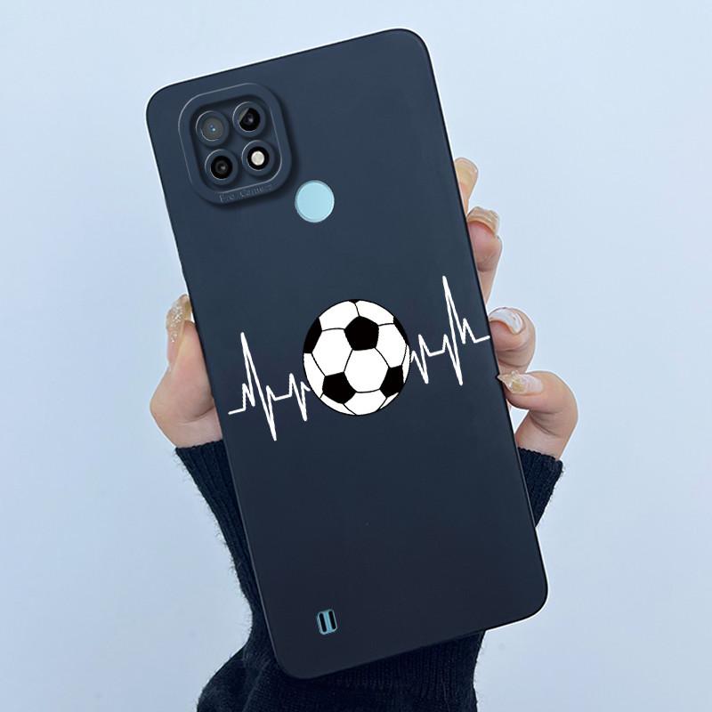 For Realme C21 RMX3201 / C21Y RMX3261 RMX3263 C25Y Phone Case Coque Soft Silicone Sweet Painted Girls Lovely Printed Back Cover