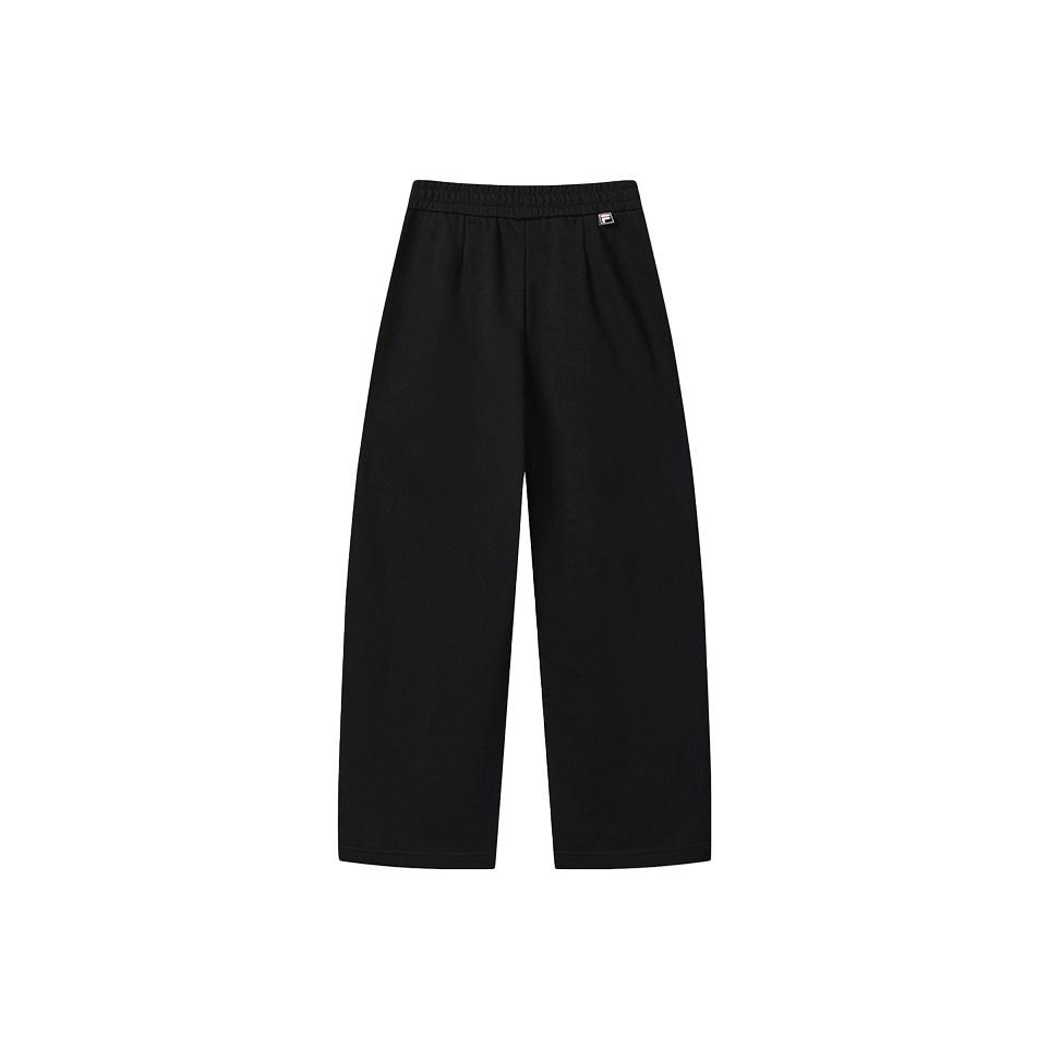 FILA Original Simple Classic Retro Fashion Versatile Loose Knit Casual Pants Women bottoms F11W549604FBK