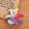 Bunny Dog Pin Badge Acrylic Bear Bunny Lapel Pins Cartoons Bunny Brooches  Women