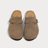 Fashion Women's Shoes Women's Closed Toe Slippers Cow Suede Leather Clogs Women's Sandals Retro Fashion Garden Mule Clog Slide New