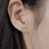 [SILVER] Kissing Swan Earrings