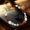 Bohemian Colored Resin Beaded Necklace For Women Vintage Adjustable Acrylic Short Choker Jewelry Gift