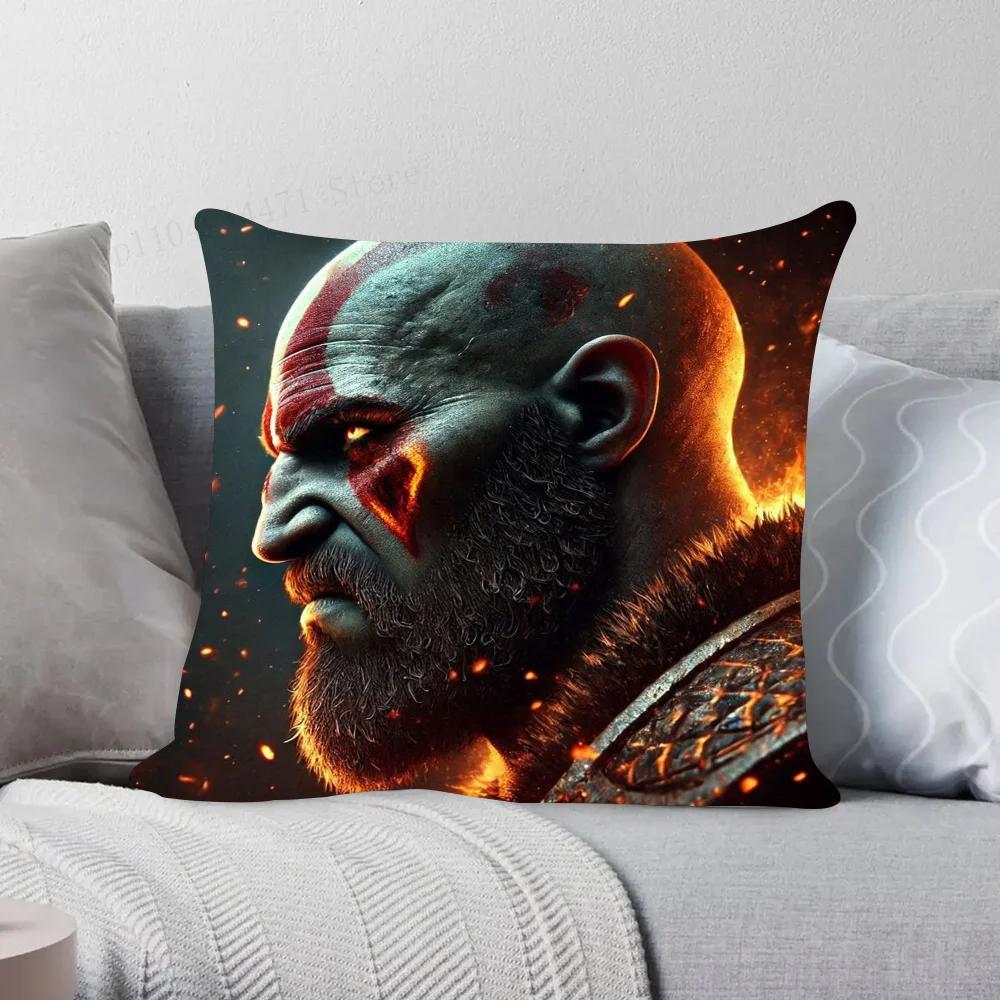 1pc The Last Of Us God Of War Pillow Case Square Bedroom Sofa Leisure Comfort Cushion Car Living Room Home Decoration