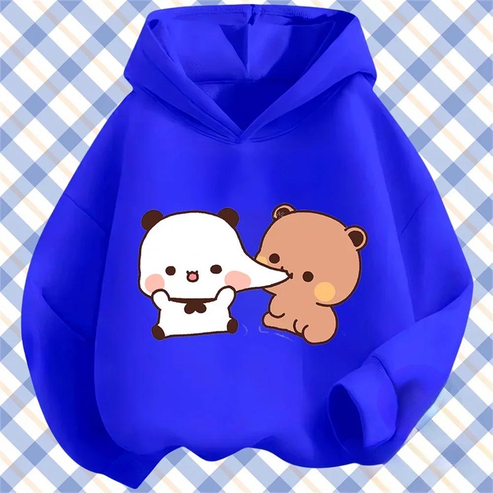 Budu printed children's casual loose top children's hooded sweatshirt