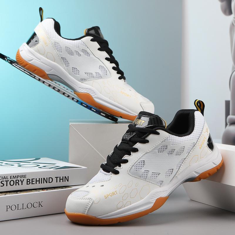 Men's and Women's Lightweight, Comfortable, Non-Slip, Shock-Absorbing and Wear-Resistant Professional Badminton Training Shoes