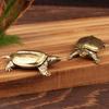 Retro Messing Schildpad Ornament Beeldje Metaal Dier Sculptuur Huis Kantoor Decoratie Ornament Thee Huisdier Ambachten