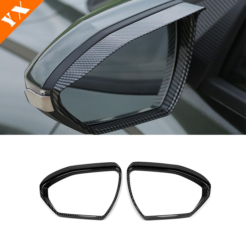 

Углеродная хромированная отделка для Tucson NX4 N Line-2023, боковое зеркало автомобиля, наклейка на зеркало заднего вида, защитная крышка, гарнир Carbon 2