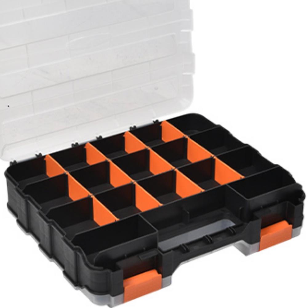 Double Side Tools Box Hardware Storage Box Multifunctional Small Parts Storage Case Tool Storage Box for Screws Nuts Small Parts