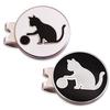 Adhere Golf Marker Cap Clip Magnetic Double-Sided Logo Ball Mark Cute Cat Paw Design Set 2