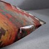 Emvency Set of 2 Aztec Throw Pillow Cover 18x18 Inches Decorative Pillowcase Navajo Orange Red Grey Tribal Decor Rectangle Pillow Cover with Hidden
