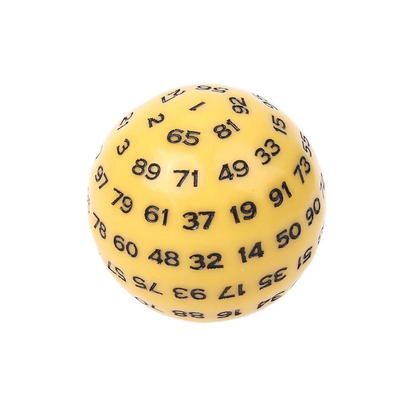 Educational 100 Sided Acrylic Dices D100 Dice For Tabletop Toys Role Playing Board Game Accessories Math Learning Resources