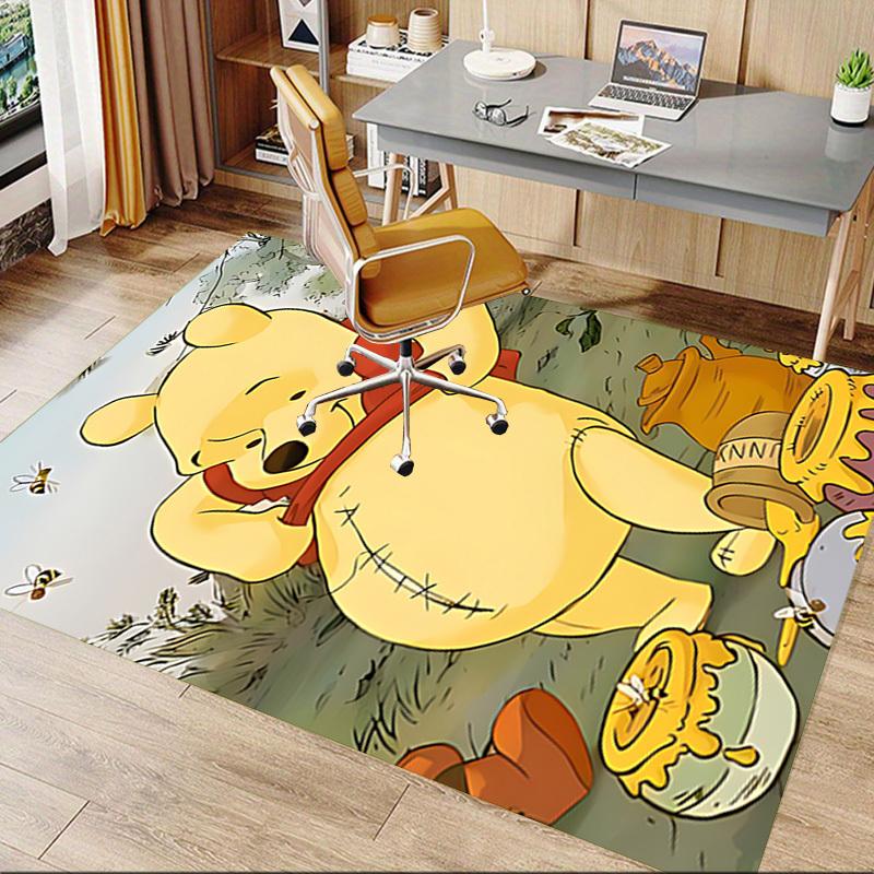 1 Stück Winnie Puuh Honig-Teppich, ultraweich, dick und saugfähig, rutschfest, maschinenwaschbar, für den Eingangsbereich
