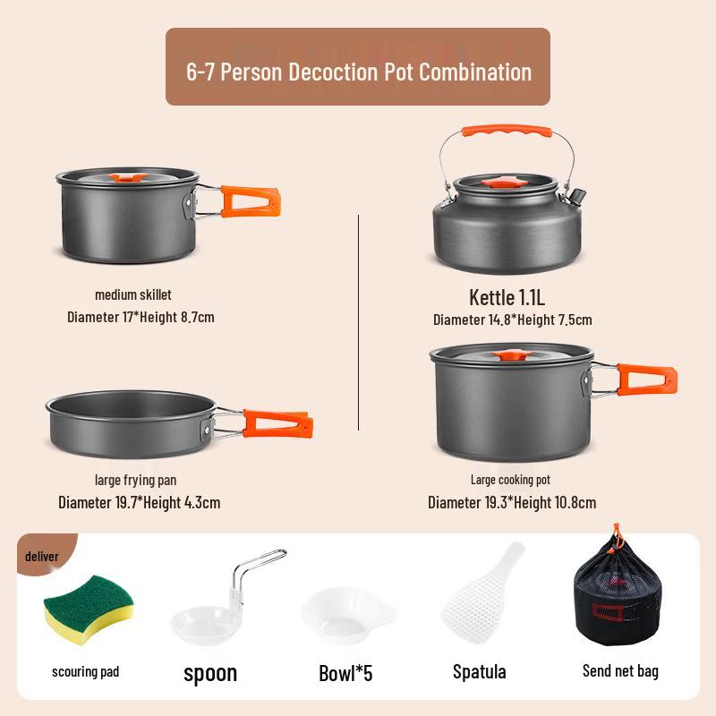 Набор походной посуды для кемпинга
