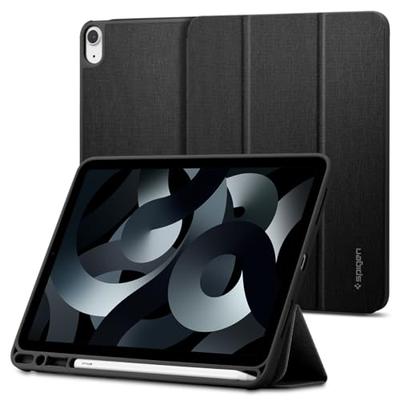 Spigen iPad Air 5 Case (2022, 5th Generation) and iPad Air 4 Case (2020) with Stand, Apple Pencil Storage, Shockproof, Scratch-Resistant, Lightweight,