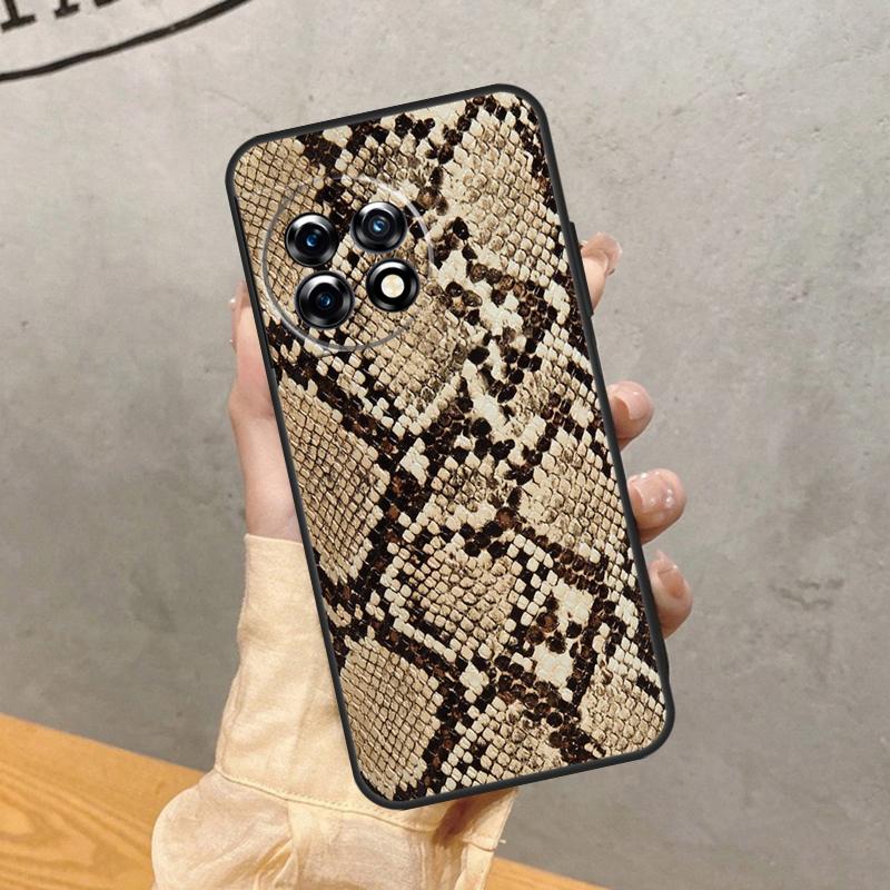 

Snake Skin Print Case For OnePlus 15 R 13 13R 13T 12 11 10R 10T 8T 9 10 Pro Nord CE 5 4 2 3 Lite N20 N30 Cover OnePlus 9Pro