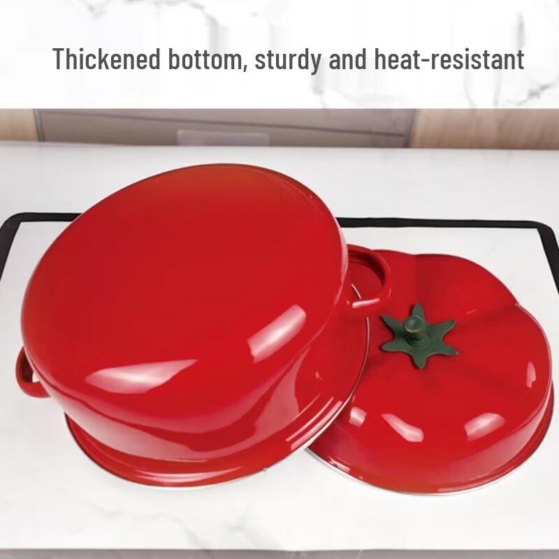 Cartoon Enamel Tomato Soup Pot