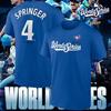 Camiseta Springer Blue Jays Serie Mundial 2025 Nombre y Número Camiseta Unisex