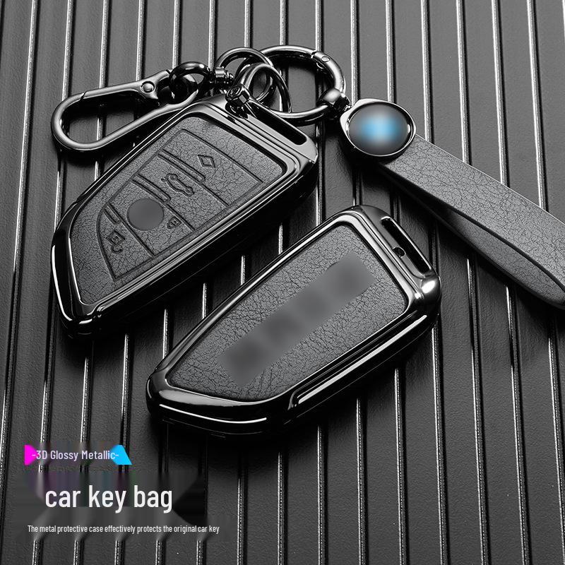 BMW Car Key Case for 7 Series, 5 Series, 3 Series, X1, X2, X3, X5, X6, and 530Li.