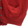 YVES SAINT LAURENT 90s Old Long sleeve V neck knit cardigan L Red Women Used