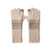 Cashmere New Unisex Jacquard Warm Cycling Windproof Knitted Five Fingered Gloves