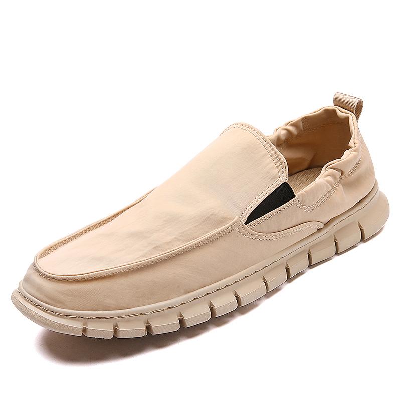 Summer Plus Size Men's Canvas Shoes Breathable Casual Shoes Outdoor Non-Slip Sneakers Comfortable Driving Shoes Men's Loafers