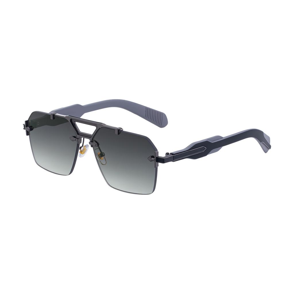 Classic Rivet Rimless Pilot Sunglasses For Men Women Luxury Designer Vintage UV Protection Driving Travel