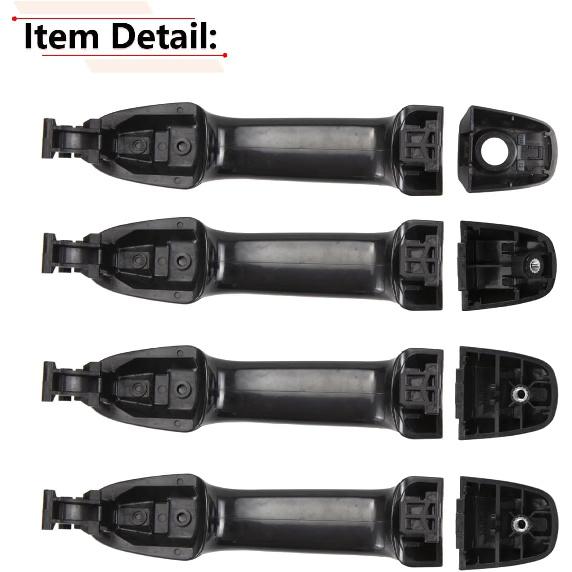 RLB-HILON 1Set Exterior Door Handle Compatible With Toyota Camry 2012 2013 2014 2015 2016 2017 Year