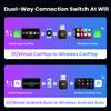 2 In 1 Smart Dongle AI Box Mini Adapter Wired To Wireless Carplay&Android Auto Compatible with 99% of Cars Plug and Play WiFi