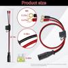 BLOLACDZ 2 Pack M6 (1/4 Inch) XL Terminal Harness Connector Cable for NOCO GC002 X-Connect