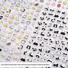 1/4 Sheets DIY Decor Scrapbooking Stickers Cartoon Cat Panda Kawaii Animal Stationery Decals Sweet Journal Luggage Stickers