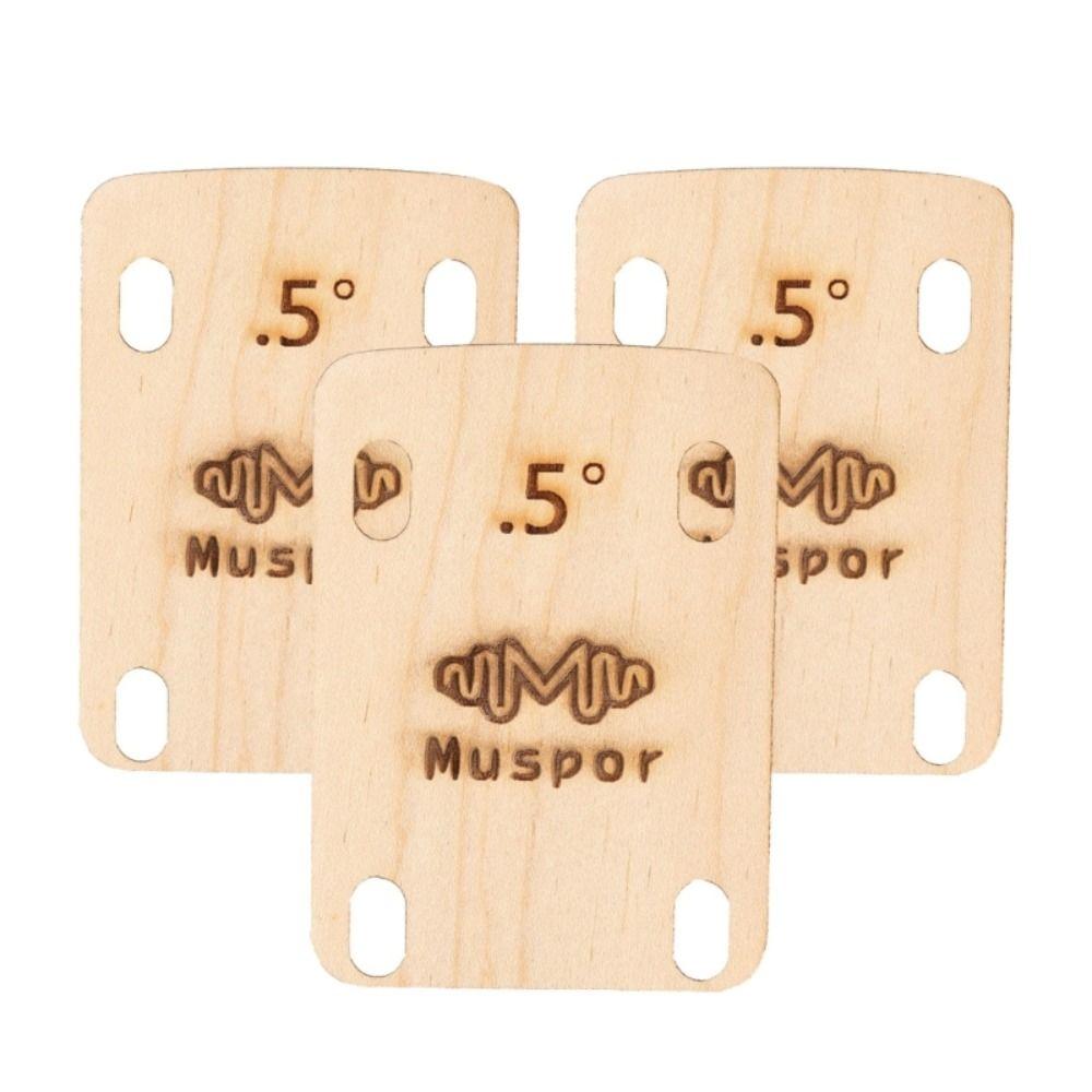 3 Pcs 0.25 0.5 1 Degree Guitar Maple Plate Maple Plate Wood Guitar Neck Shim  Guitar Neck Repair