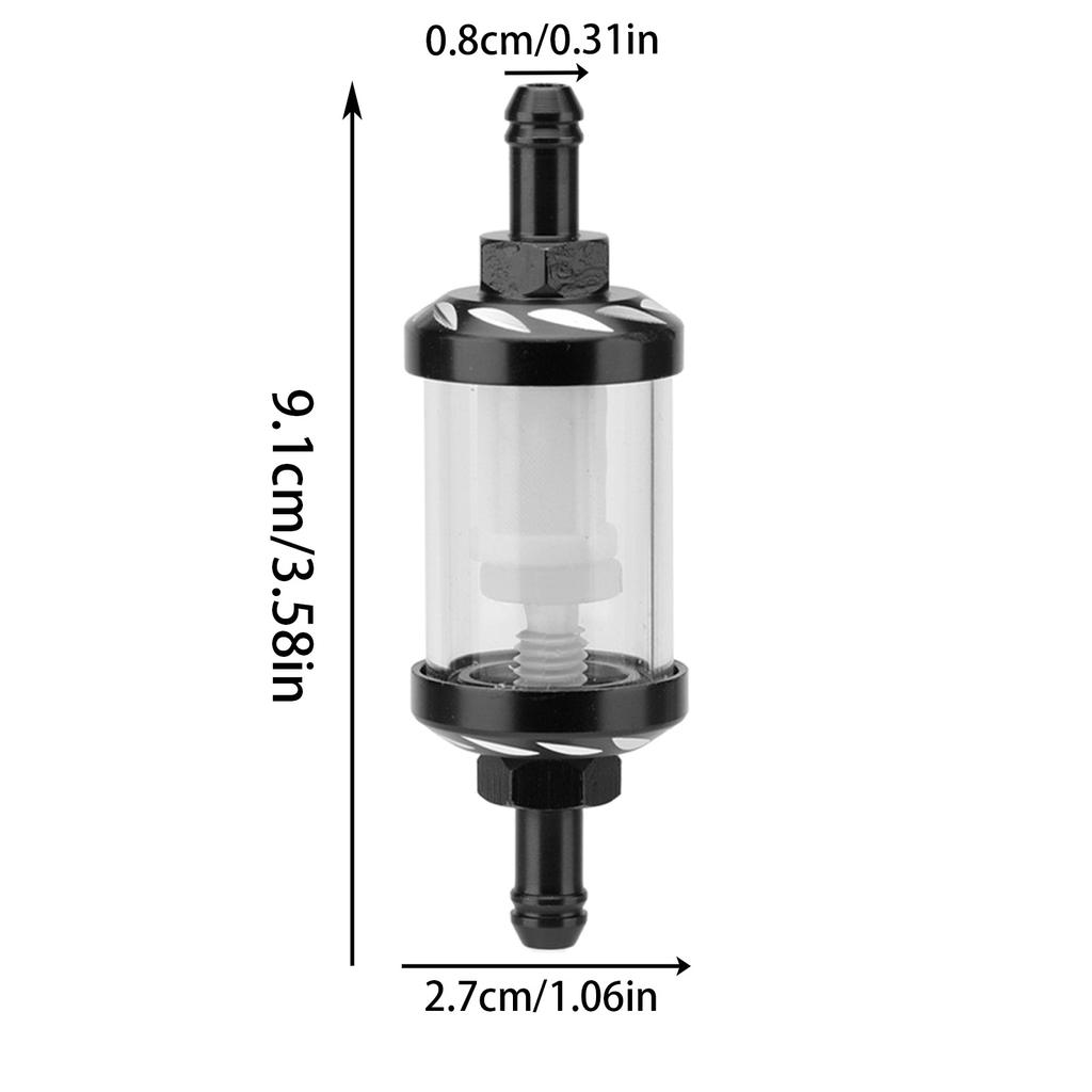 High Performance Oil Filter High-Flow Alloy Motor Oils Filter Stainless Steel Core Glass Perspective Filter For Easy To Use