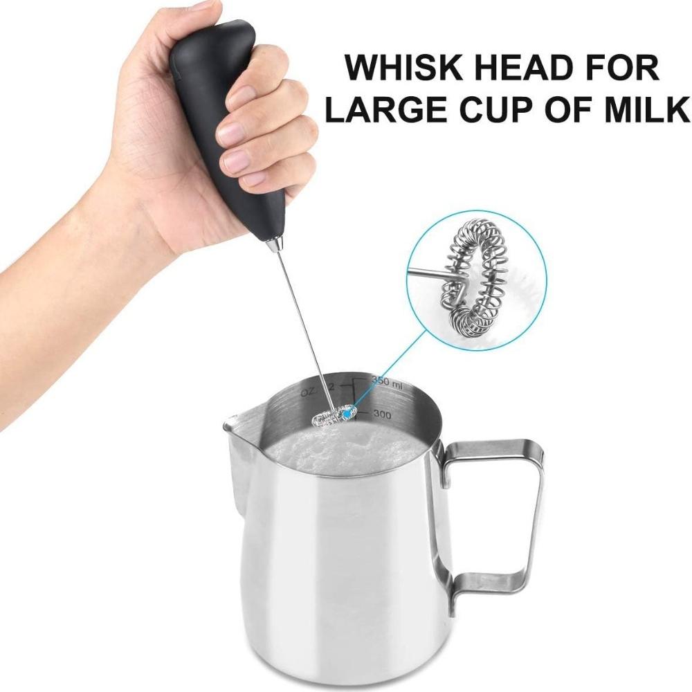 Mini Milk Frother Handheld Foam Maker for Lattes Whisk Coffee Cappuccino Matcha Hot Chocolate Egg Beater Drink Mixer