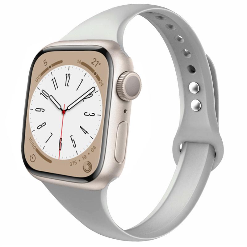Slim strap for Apple watch ultra 2 3 band 49mm 46mm 44mm 41mm 45mm correa Silicone bracelet iWatch series 11 8 7 3 9 10 SE 40mm