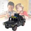 Detailed Abs Plastic Small Particle Building Blocks For Children Special Police Humvee Toy Set