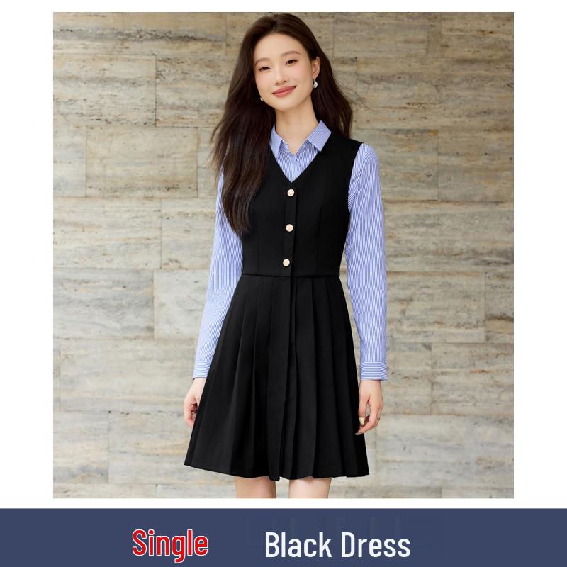 Ensemble d'uniforme gilet et jupe plissée de style britannique pour le chœur de maternelle printemps/été.