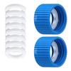 2Pcs Filtration Cleaning Couplings with Gasket Seals Water Filter Coupling Kits for Outdoor Hiking Camping Enduring