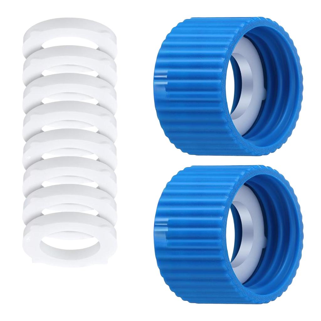 2Pcs Filtration Cleaning Couplings with Gasket Seals Water Filter Coupling Kits for Outdoor Hiking Camping Enduring